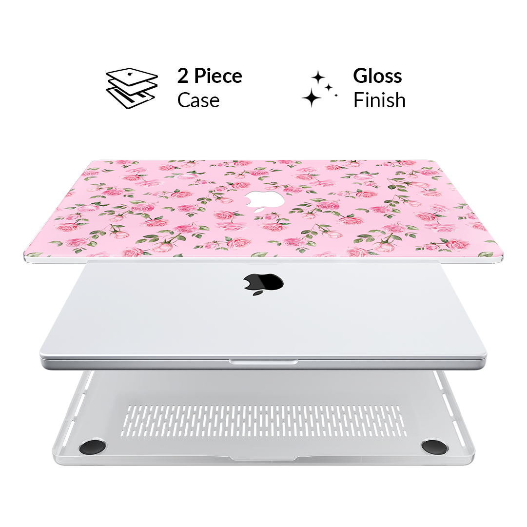 Baby Pink Roses MacBook Case