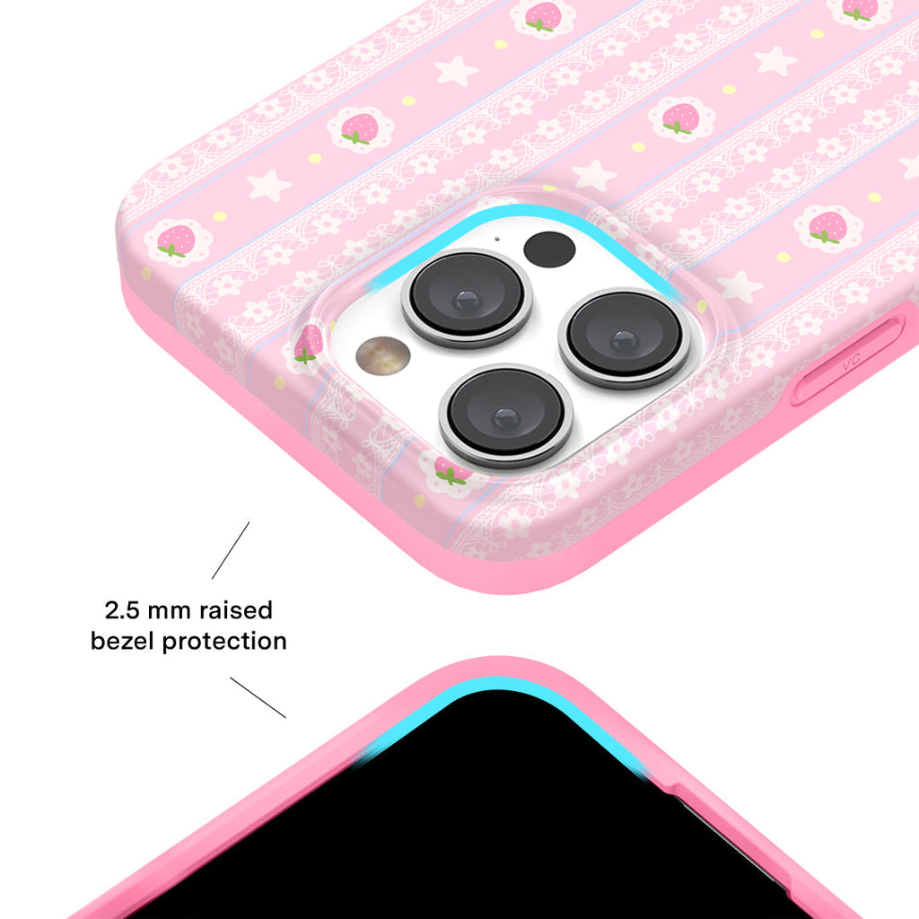 Strawberry Macaron iPhone Case