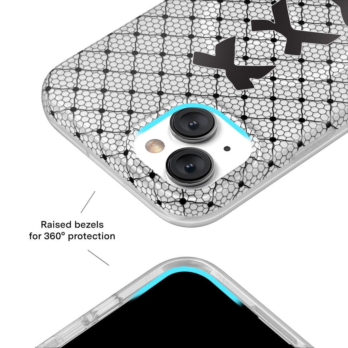 Lacy Black Bows iPhone Case