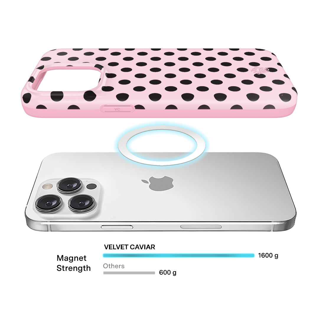 Princess Pink Polka Dot iPhone Case