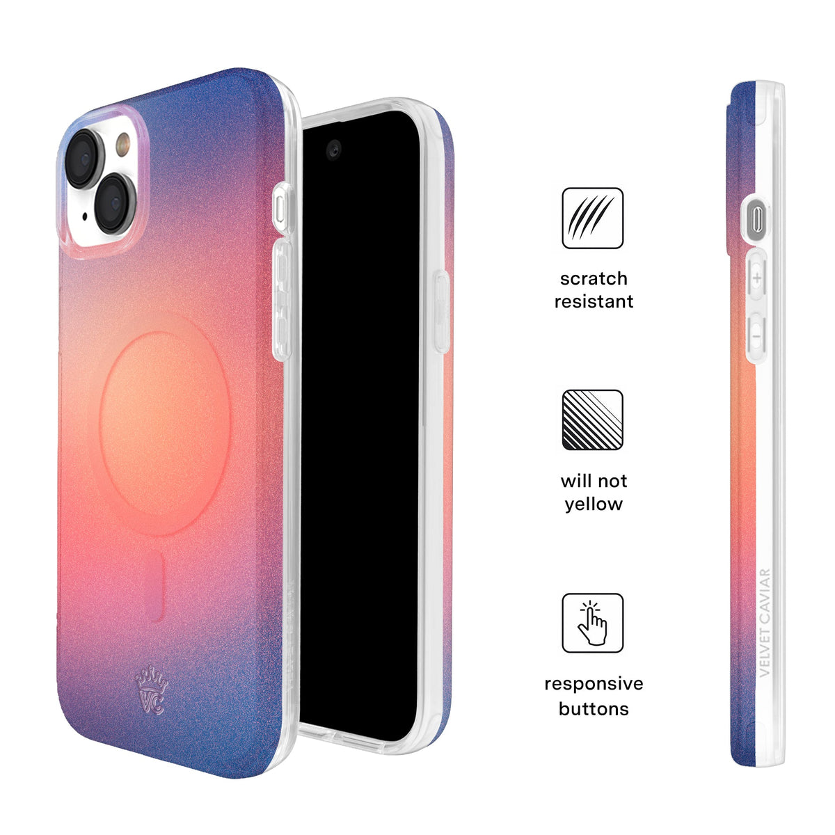 Sunset Glow Aura iPhone Case