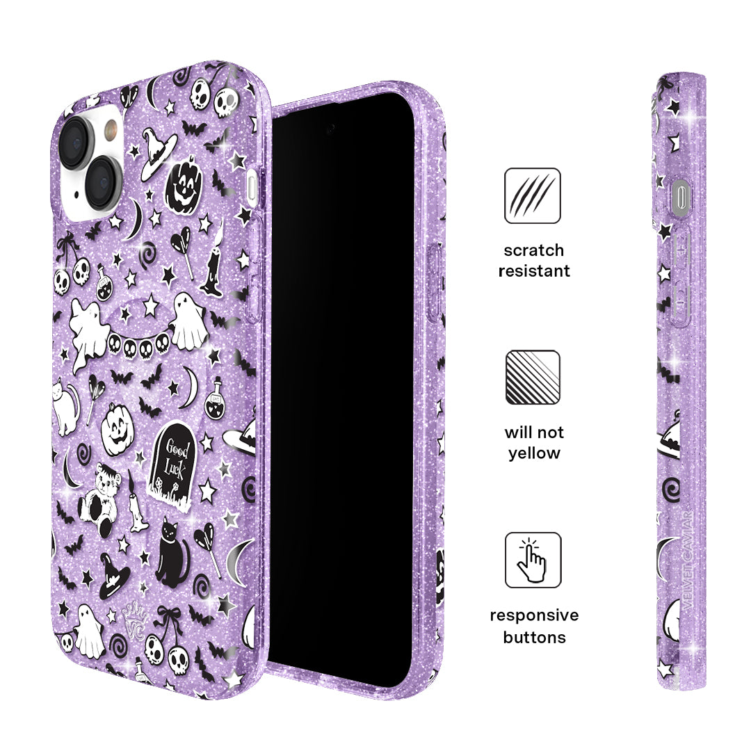 Witchy Lilac Glitter iPhone Case
