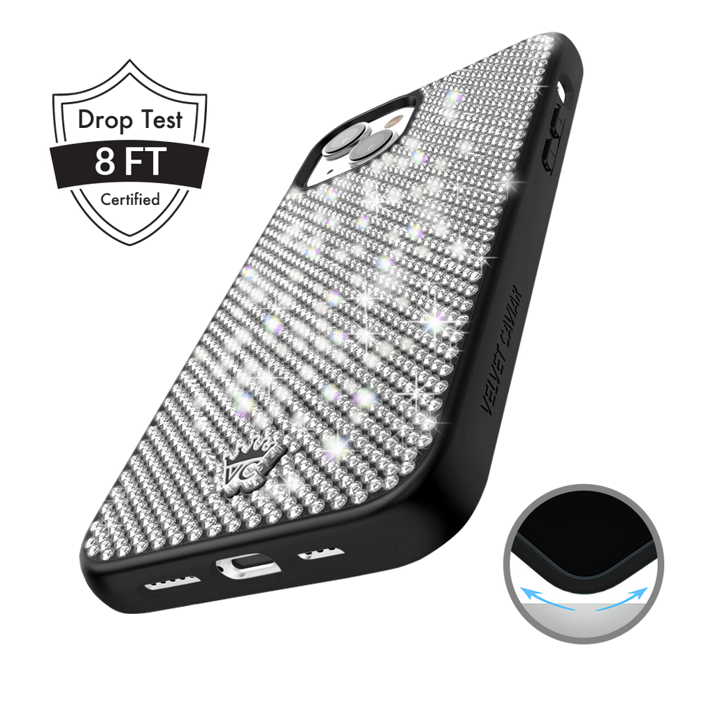 Black Caviar Crystals iPhone Case