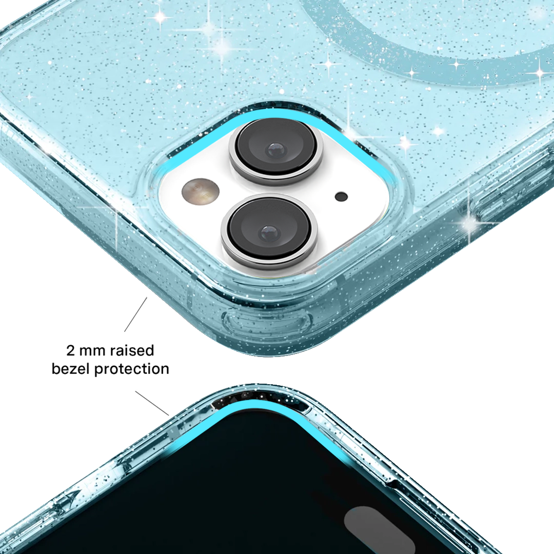Blue Stardust Glitter iPhone Case