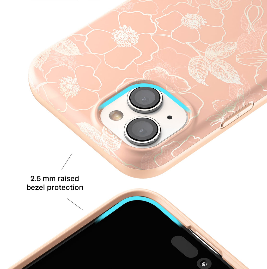 Peach Blossom Floral iPhone Case