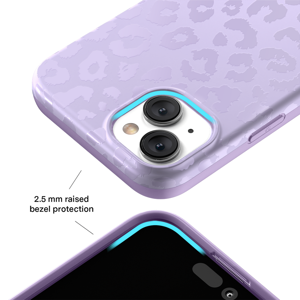 Lilac Leopard iPhone Case
