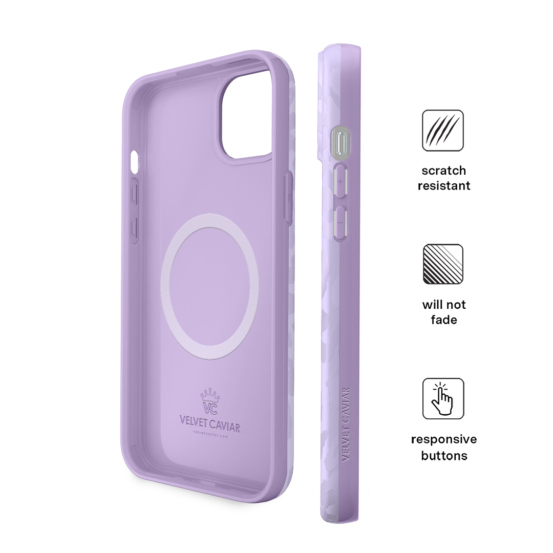 Lilac Leopard iPhone Case