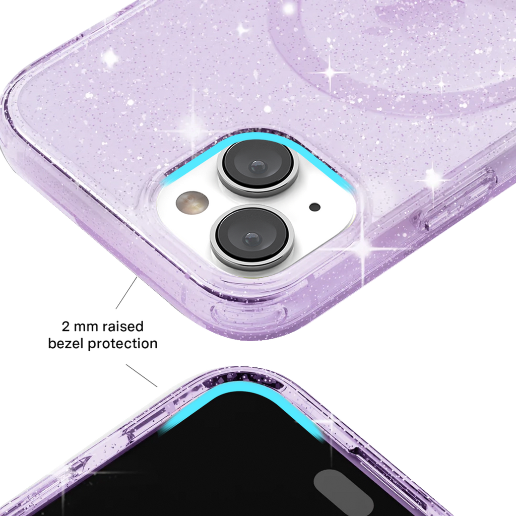 Lilac Stardust Glitter iPhone Case