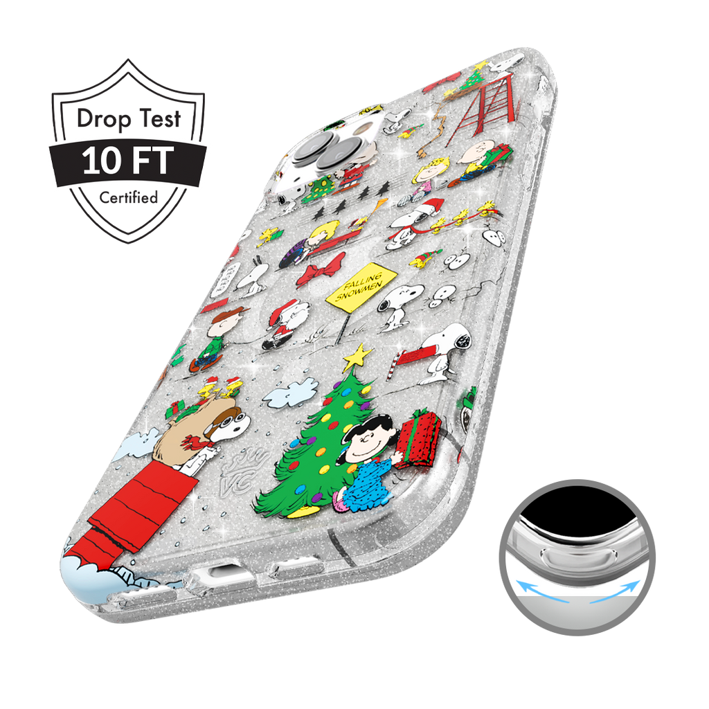 Snoopy Christmas Glitter iPhone Case