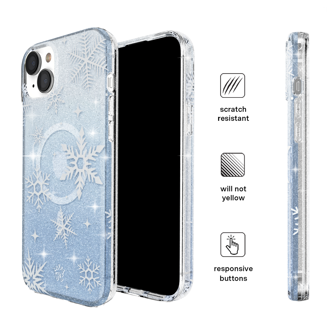 Snow Angel Glitter iPhone Case