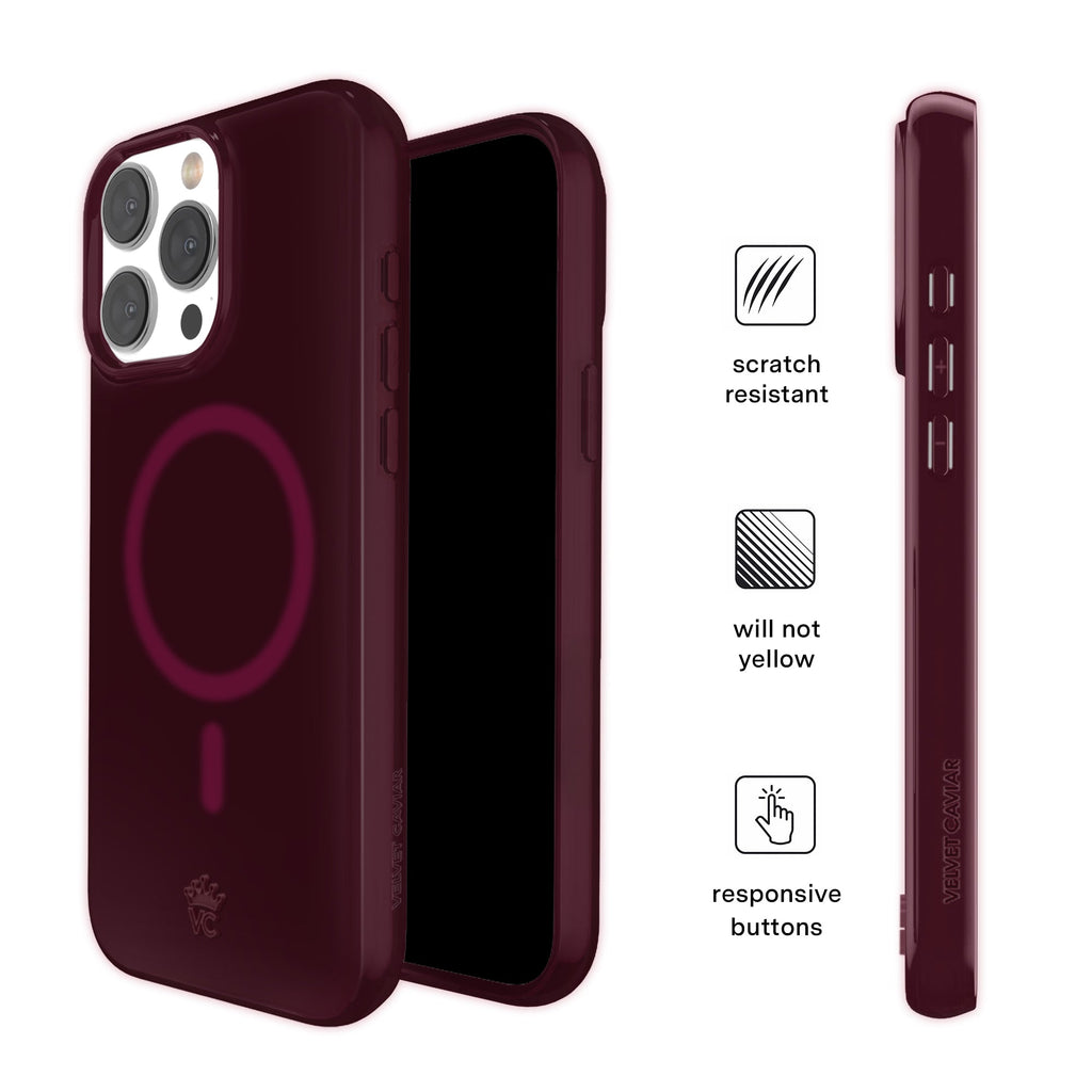 Burgundy 1990 Jelly iPhone Case
