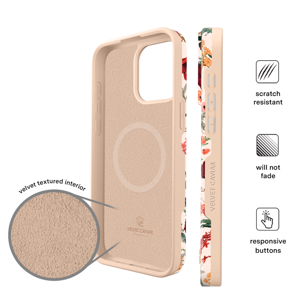 Nude Vintage Floral iPhone Case