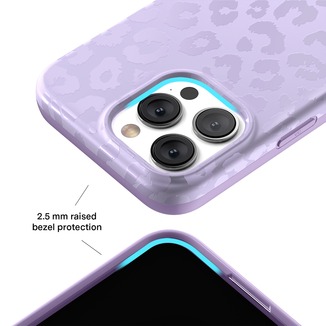 Lilac Leopard iPhone Case