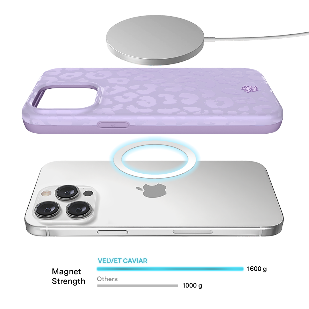 Lilac Leopard iPhone Case