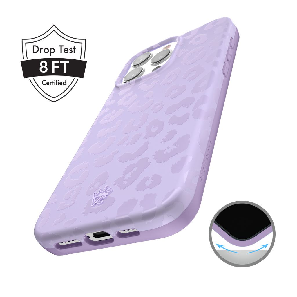 Lilac Leopard iPhone Case