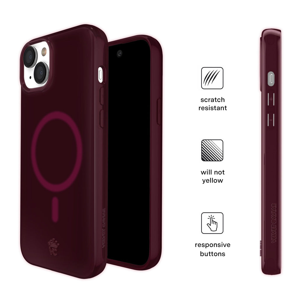 Burgundy 1990 Jelly iPhone Case