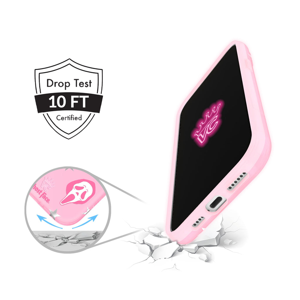 Ghost Face Call Me Pink iPhone Case