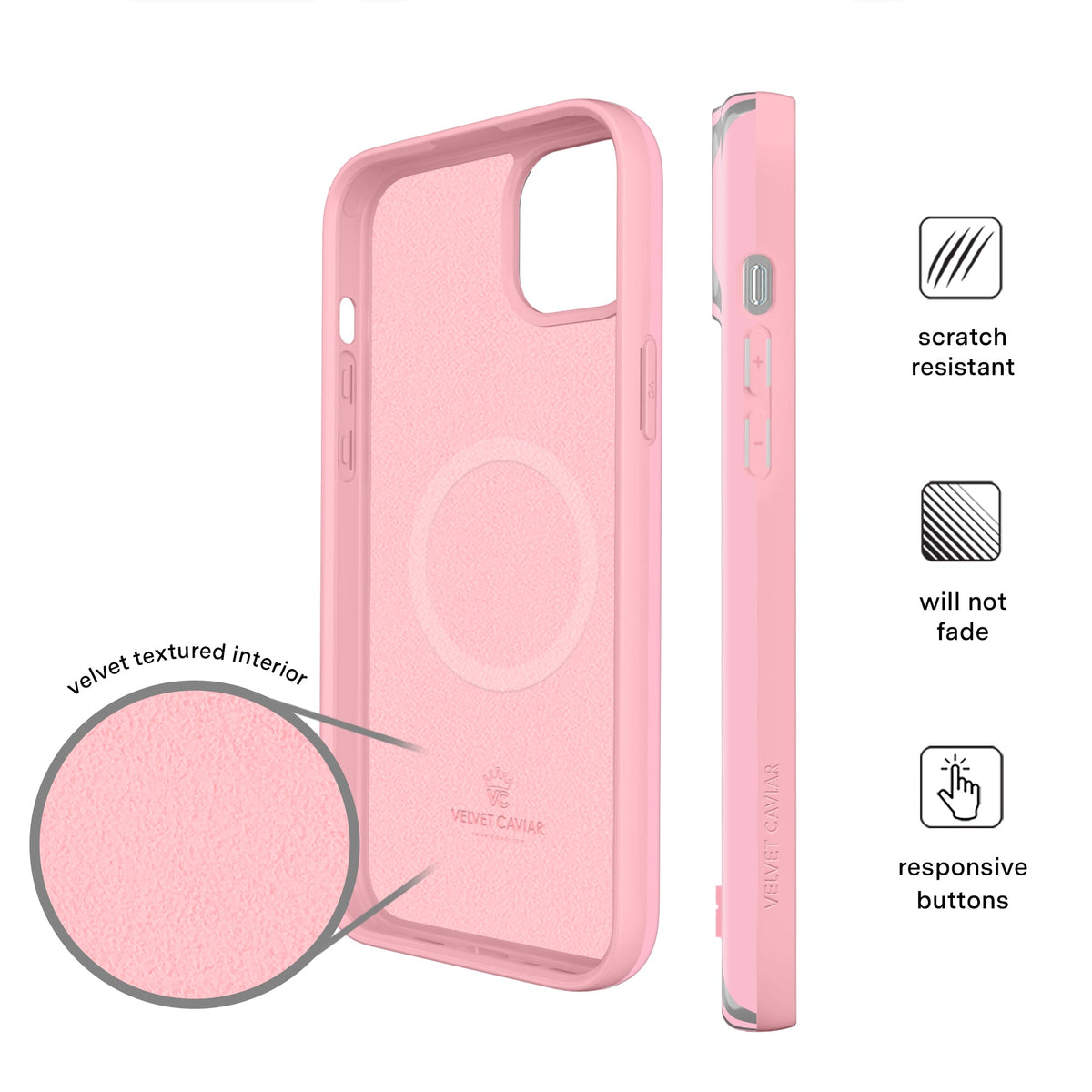 Pink Chrome Stripes iPhone Case