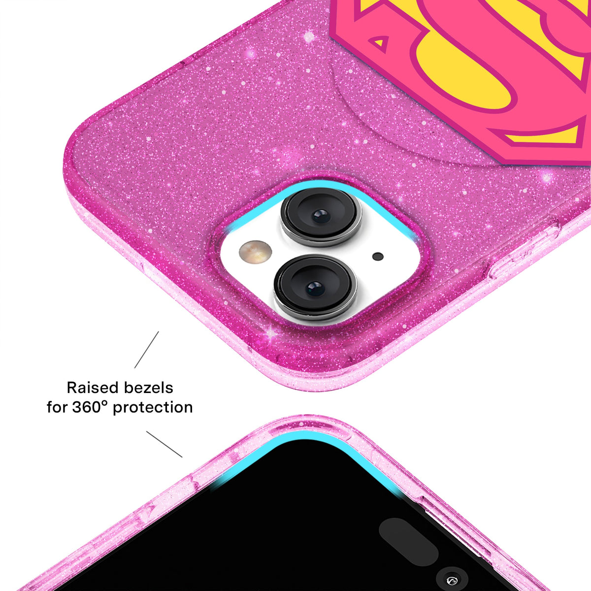Supergirl Stardust Glitter iPhone Case