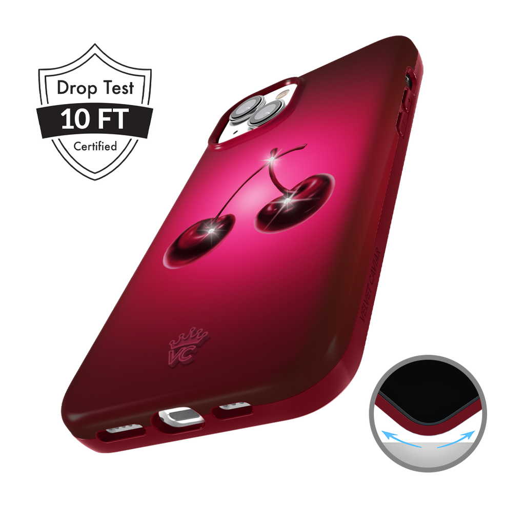 Black Cherry Crystal iPhone Case