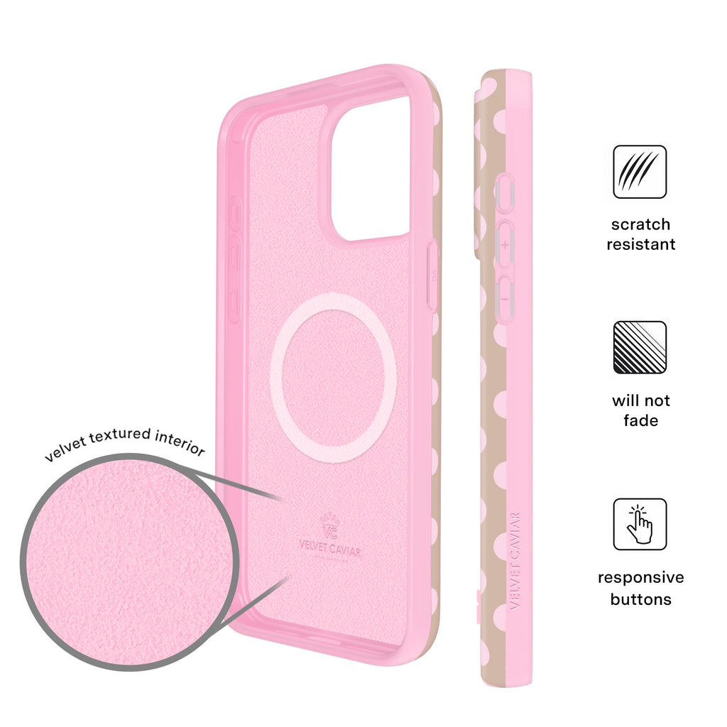 Brown Sugar Polka Dot iPhone Case