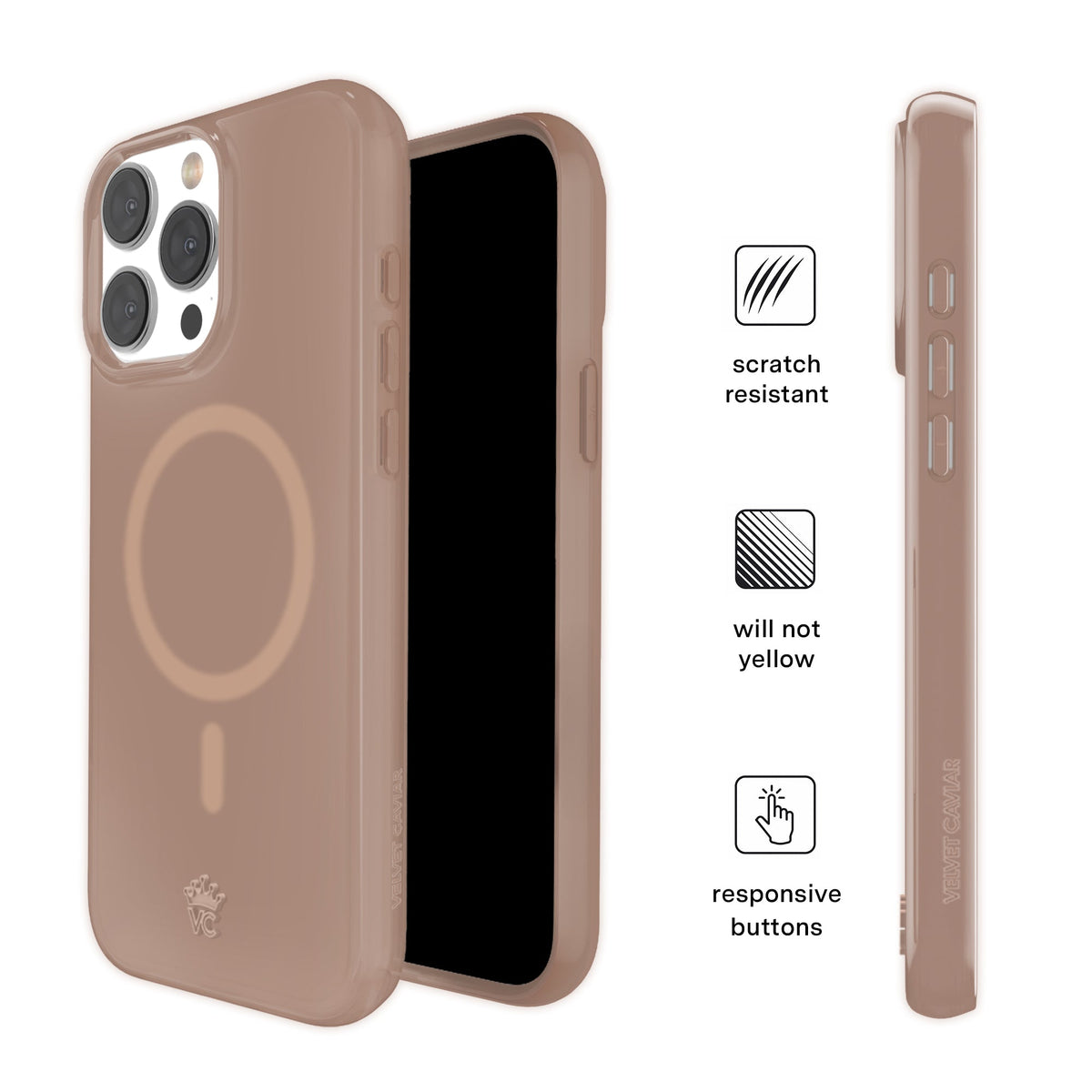 Cashmere Taupe Jelly iPhone Case