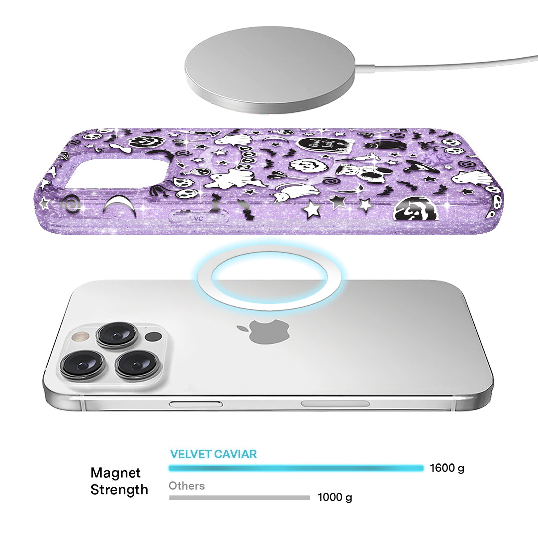 Witchy Lilac Glitter iPhone Case