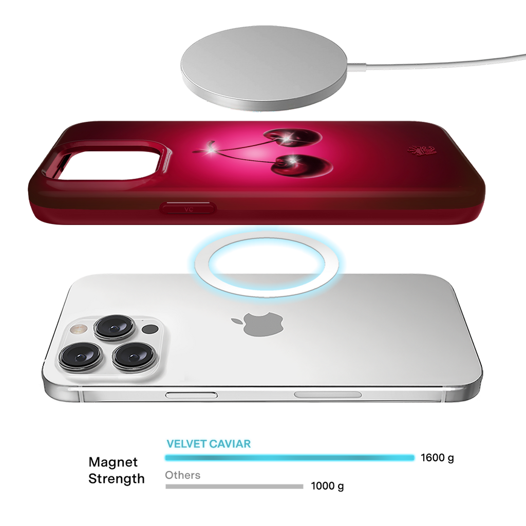 Black Cherry Crystal iPhone Case