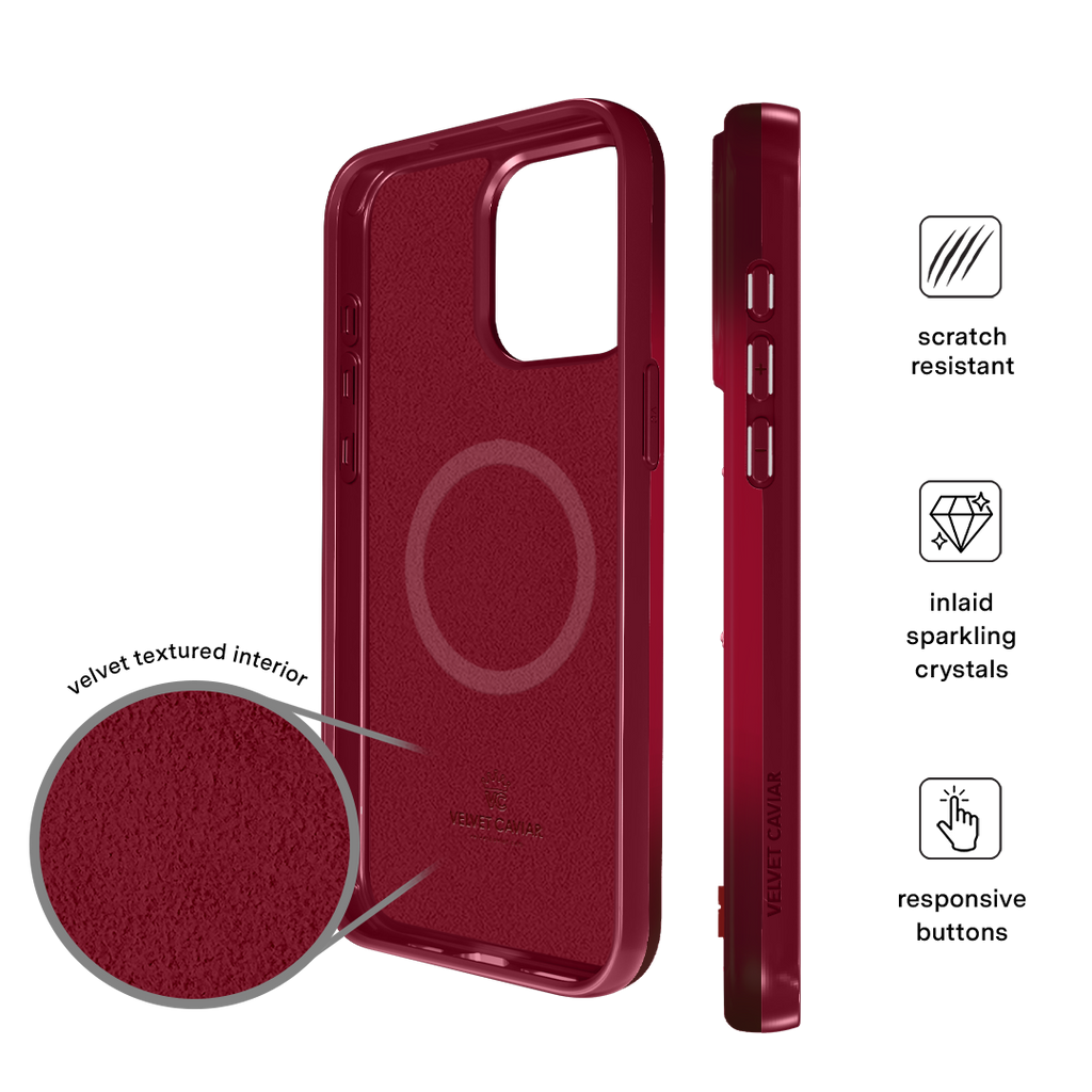 Black Cherry Crystal iPhone Case