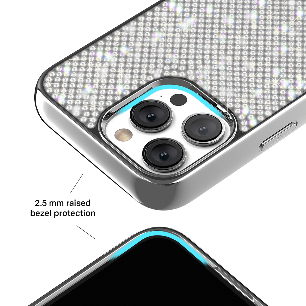 Chrome Caviar Crystals iPhone Case
