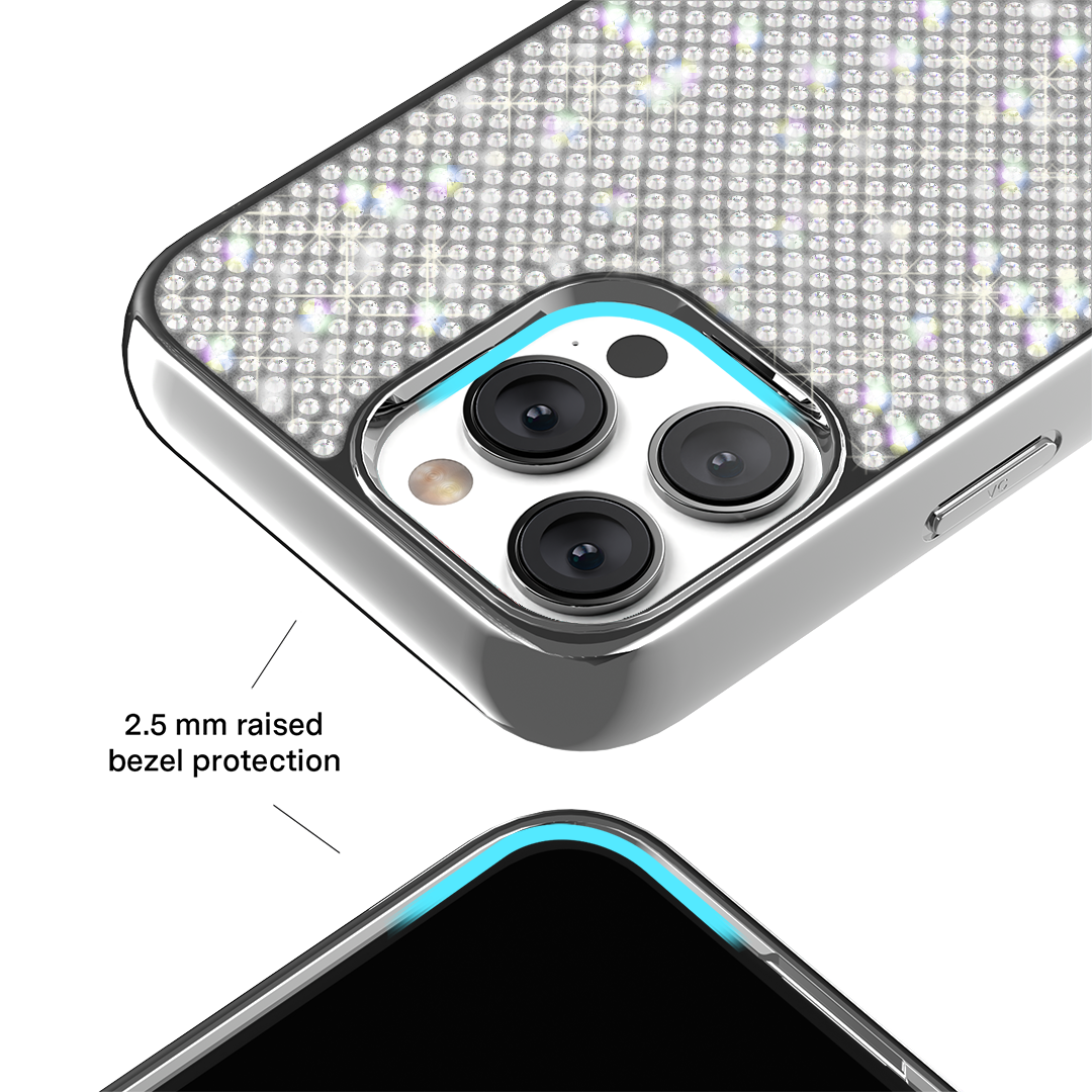 Chrome Caviar Crystals iPhone Case