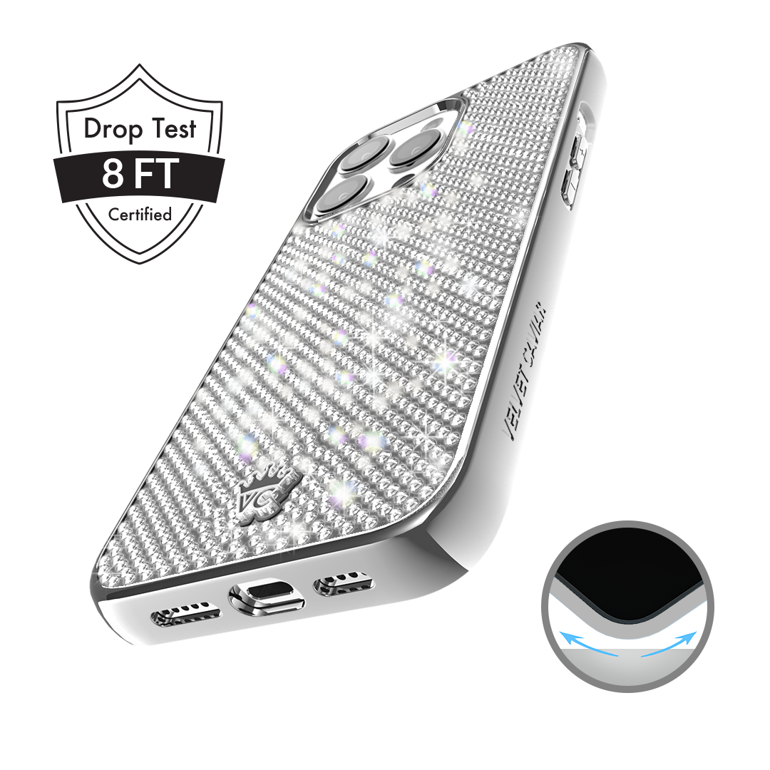 Chrome Caviar Crystals iPhone Case