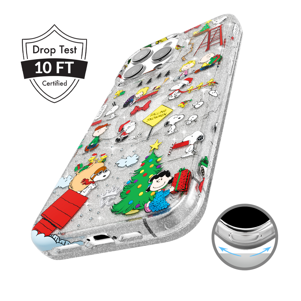 Snoopy Christmas Glitter iPhone Case