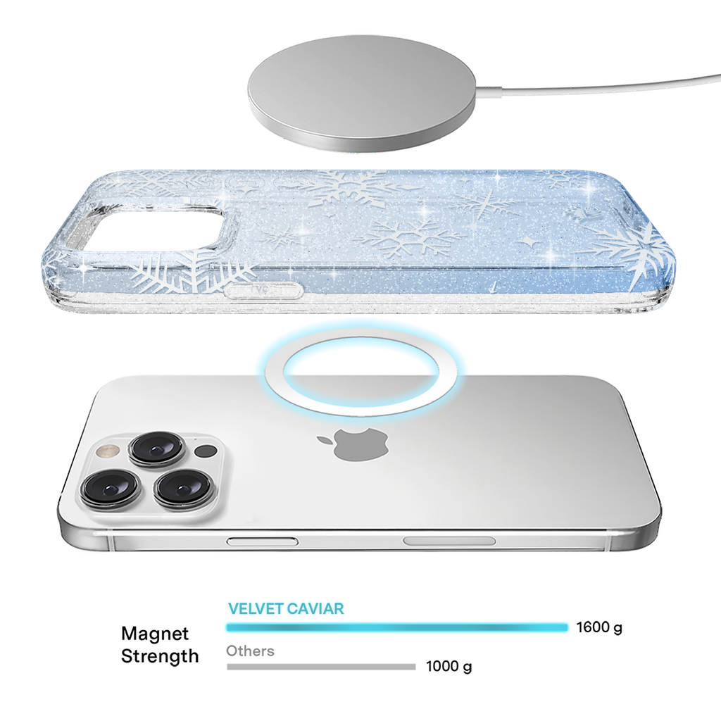 Snow Angel Glitter iPhone Case