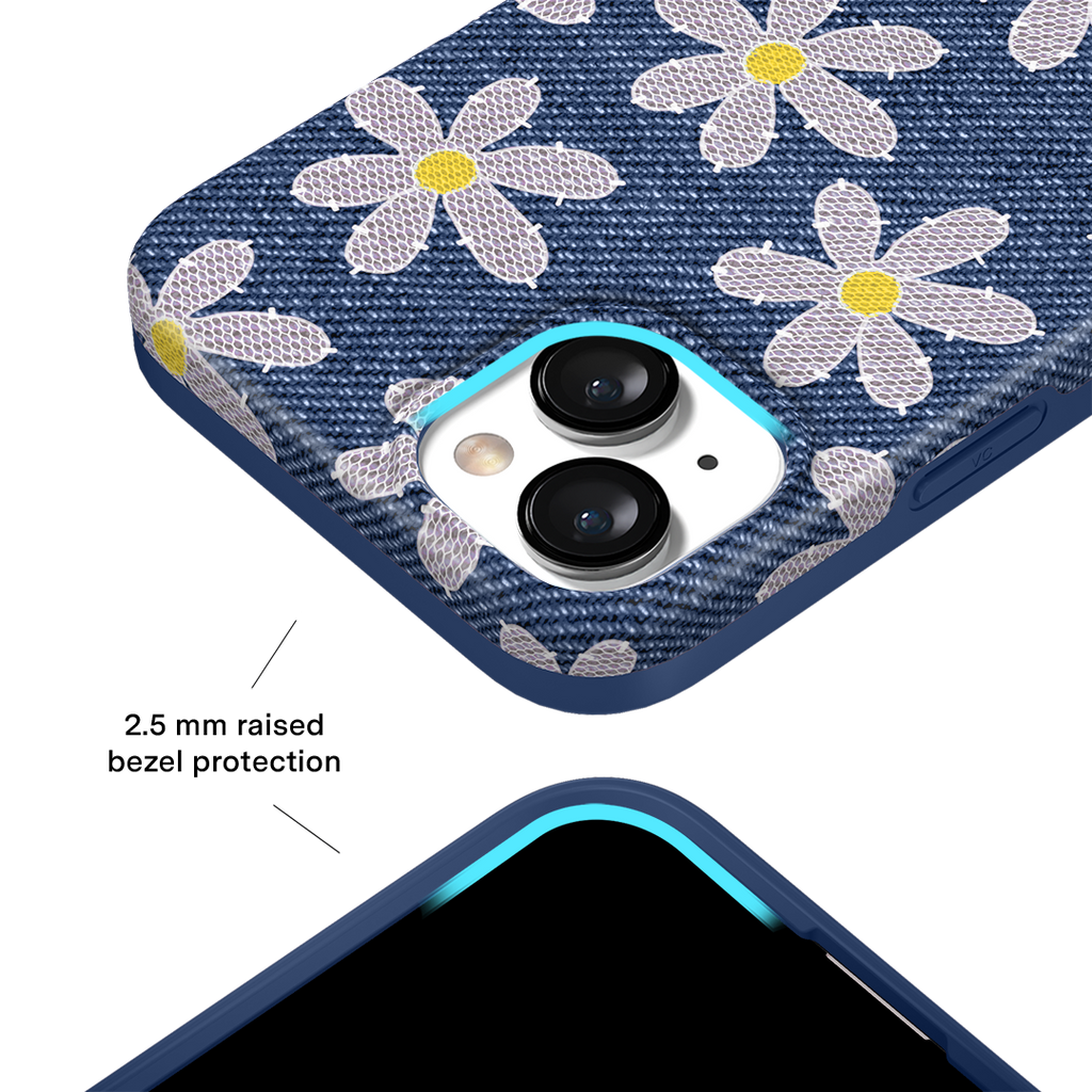 Denim Daisy iPhone Case