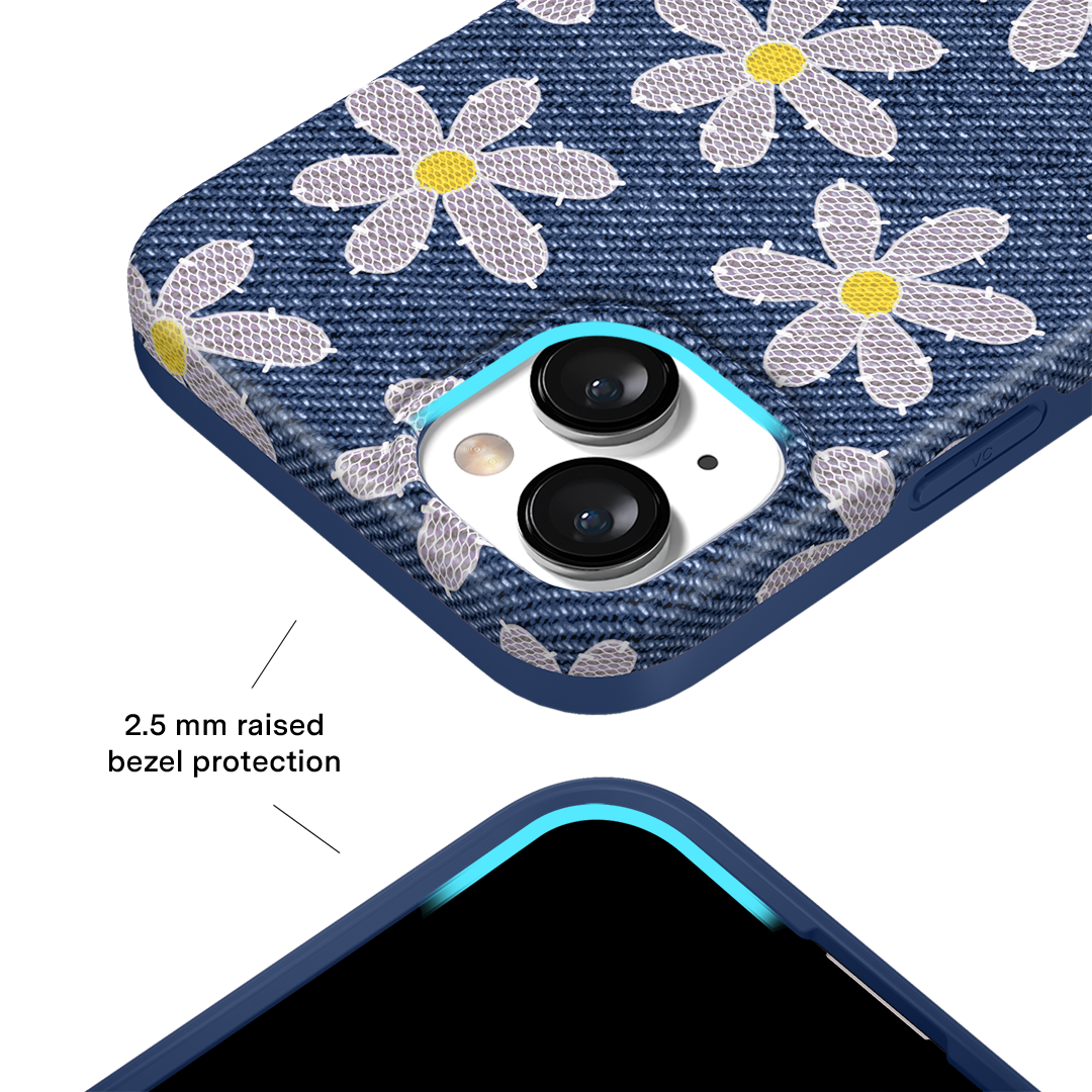 Denim Daisy iPhone Case