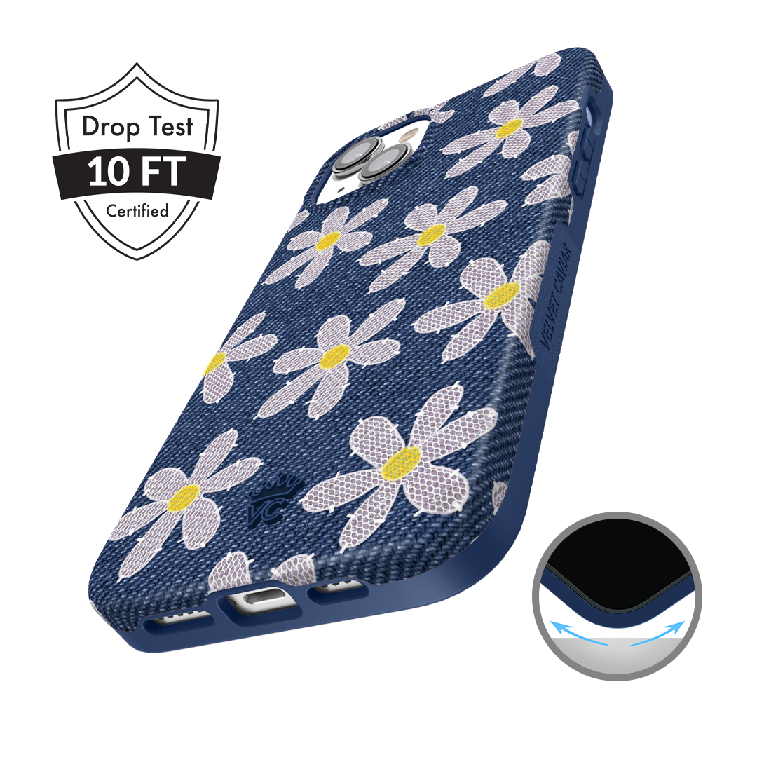 Denim Daisy iPhone Case
