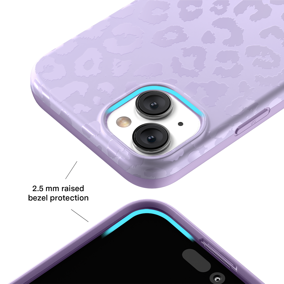 Lilac Leopard iPhone Case