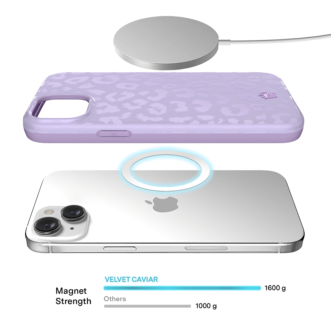 Lilac Leopard iPhone Case