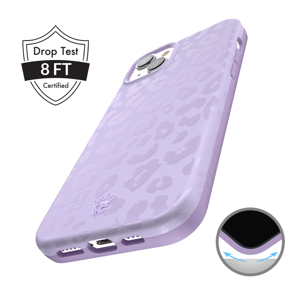 Lilac Leopard iPhone Case