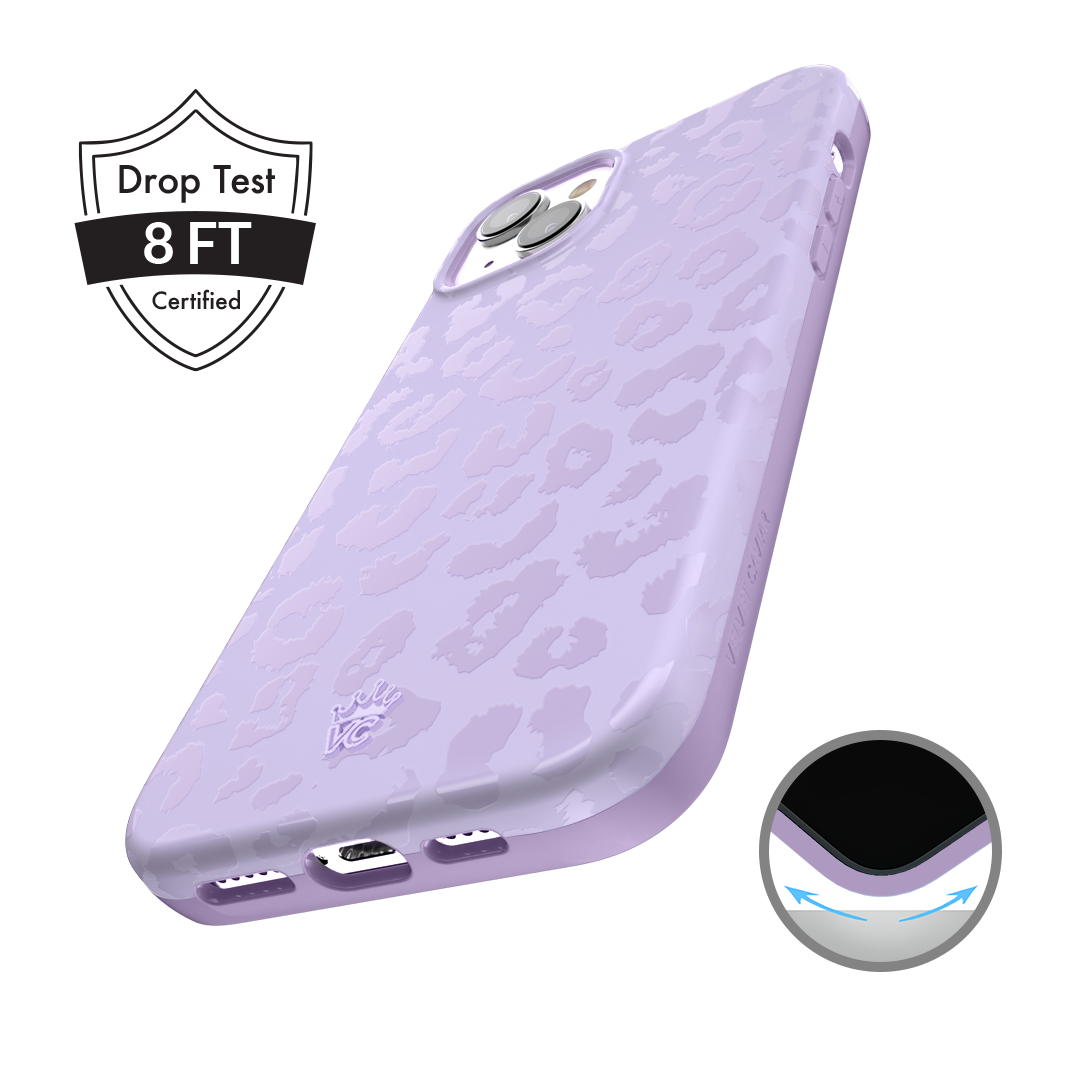 Lilac Leopard iPhone Case