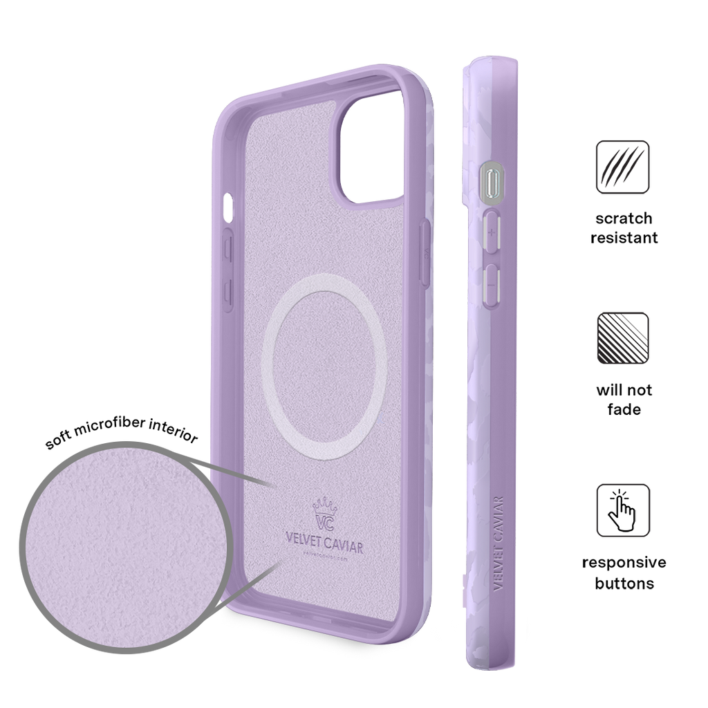 Lilac Leopard iPhone Case