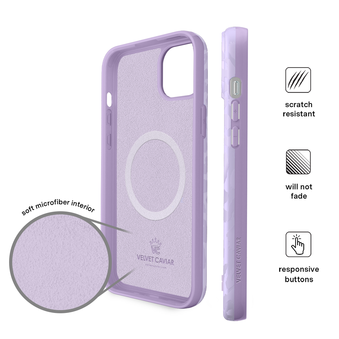 Lilac Leopard iPhone Case