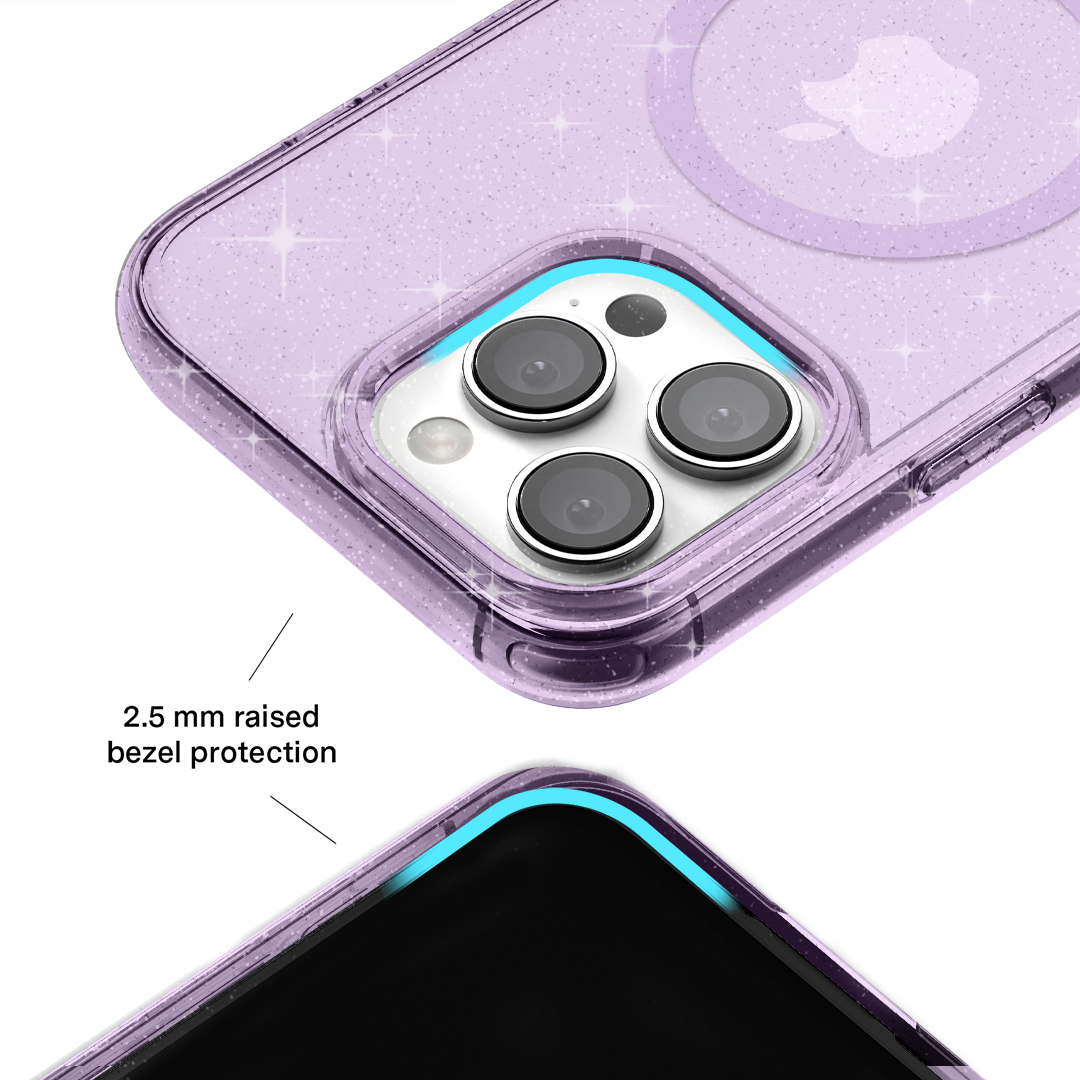 Lilac Stardust Glitter iPhone Case