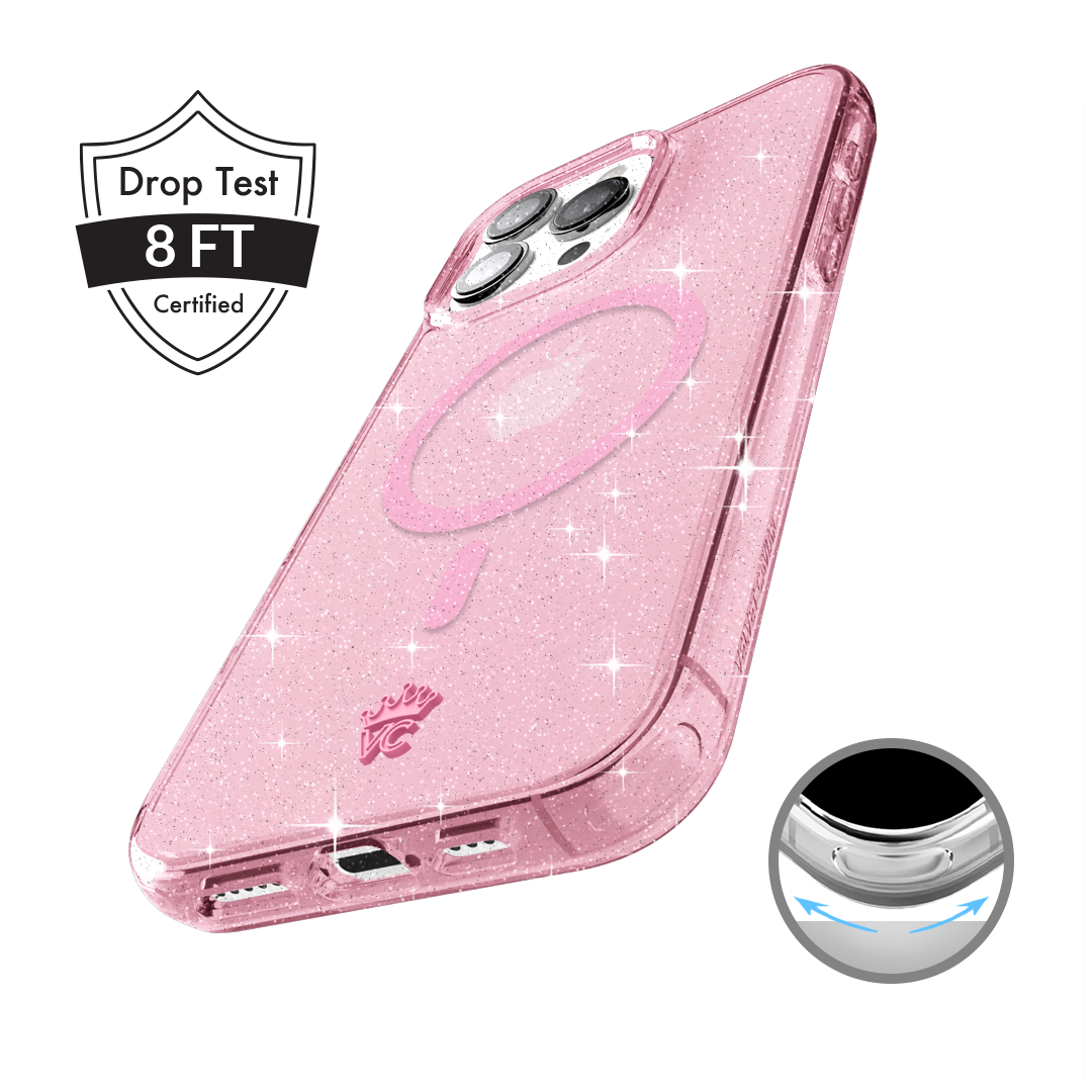 Pink Stardust Glitter iPhone Case