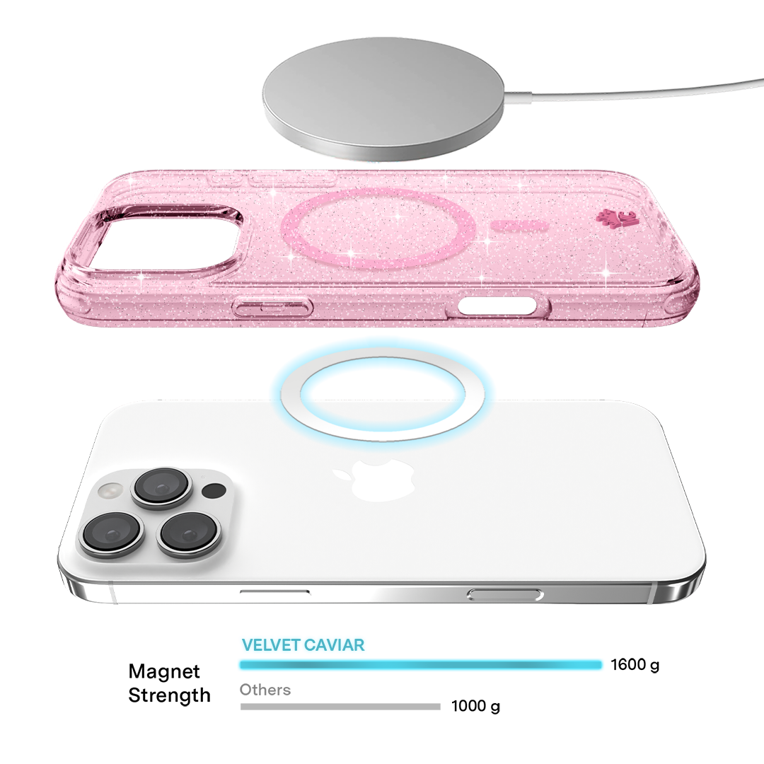 Pink Stardust Glitter iPhone Case
