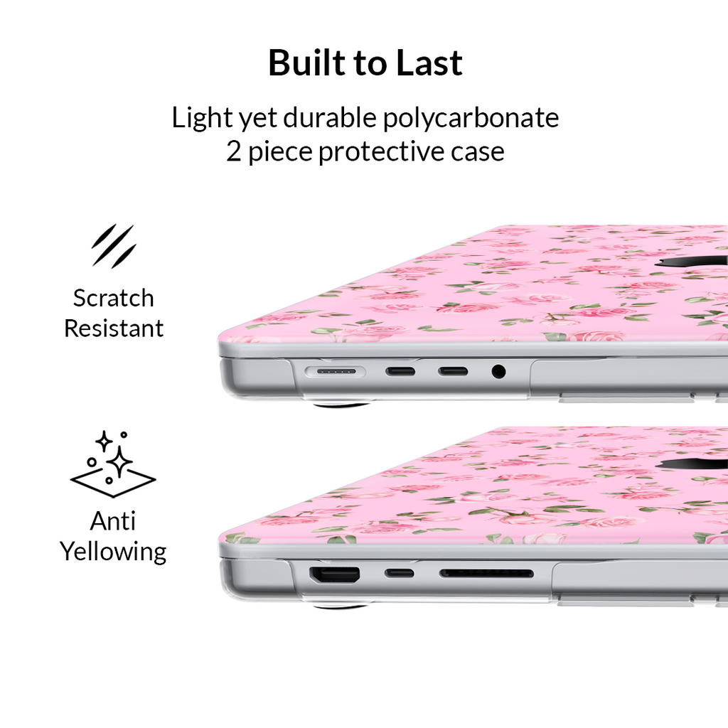 Baby Pink Roses MacBook Case
