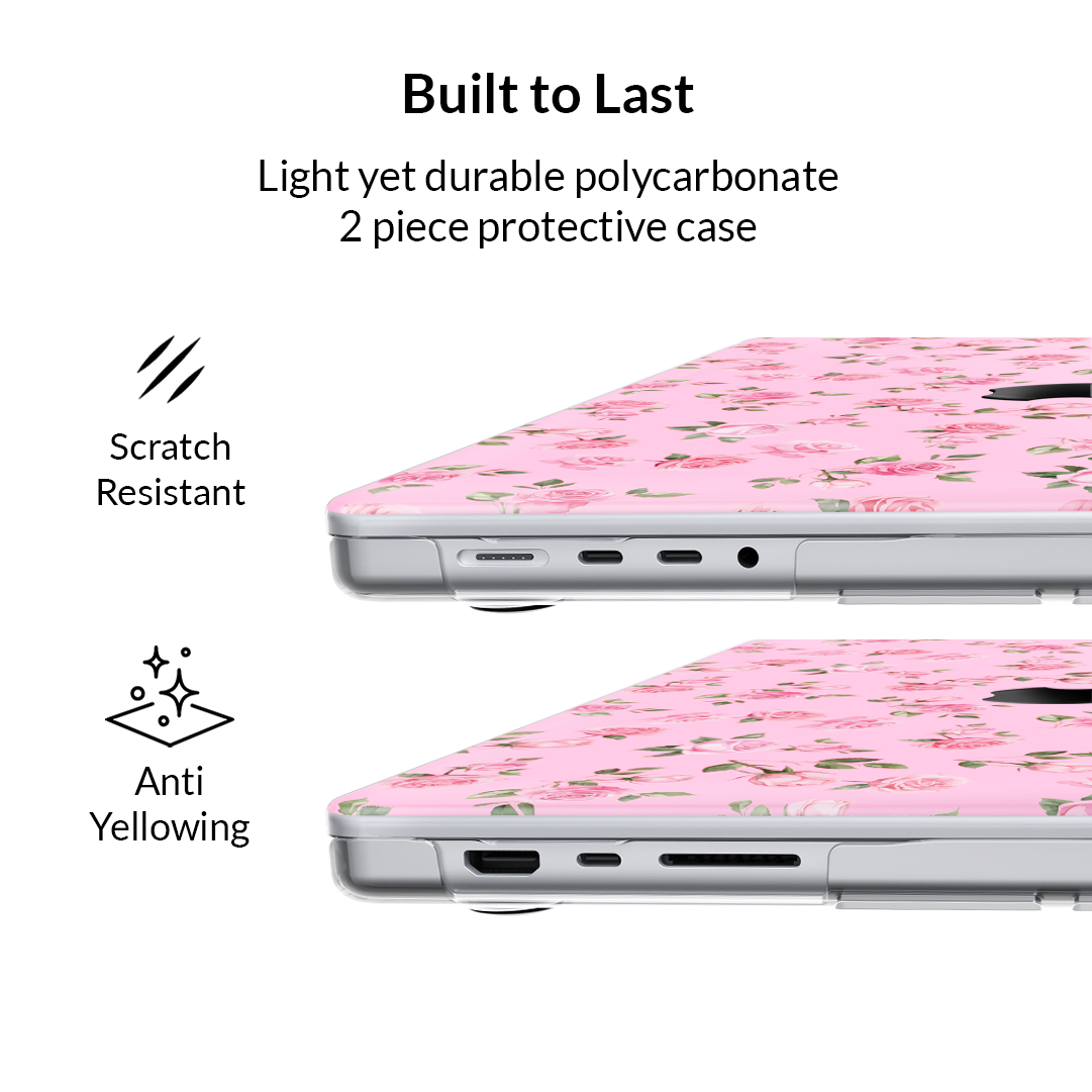 Baby Pink Roses MacBook Case