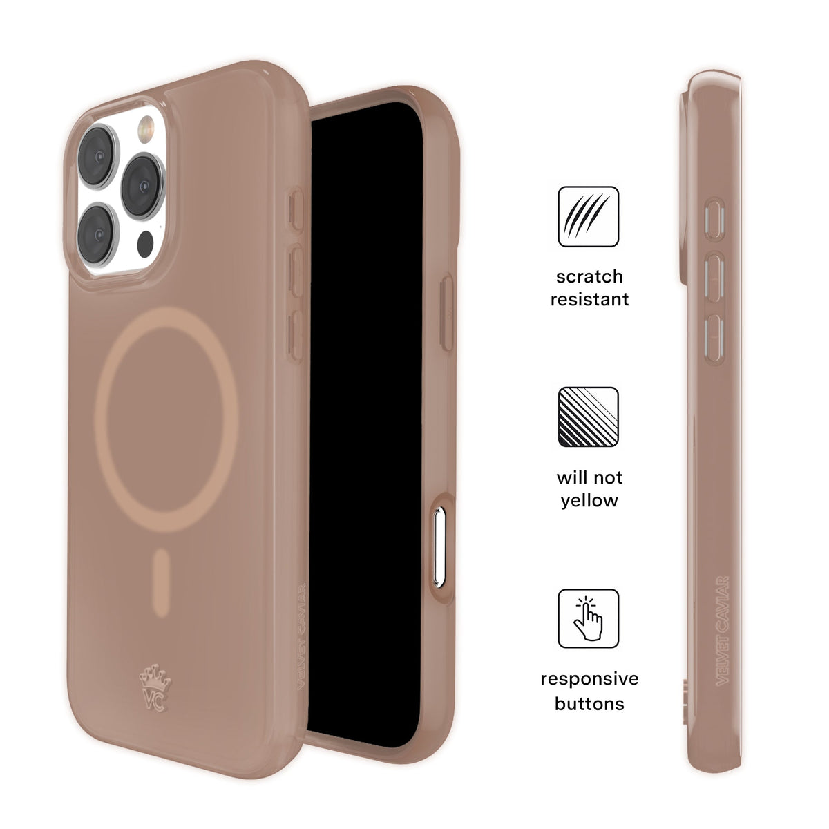 Cashmere Taupe Jelly iPhone Case