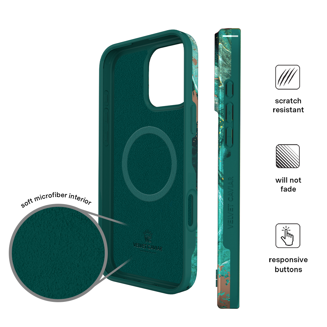 Emerald Marble iPhone Case